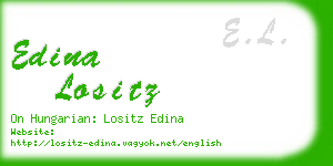 edina lositz business card